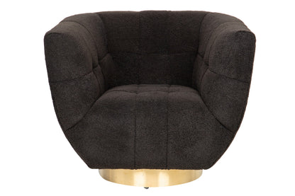 Sillon Acero Inoxidable/boucle Inari 85x75x75 Cm - Sillas y Sillones - Granada Maison