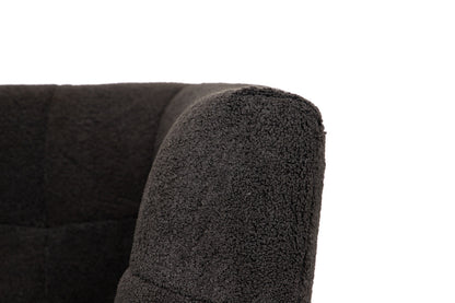 Sillon Acero Inoxidable/boucle Inari 85x75x75 Cm - Sillas y Sillones - Granada Maison