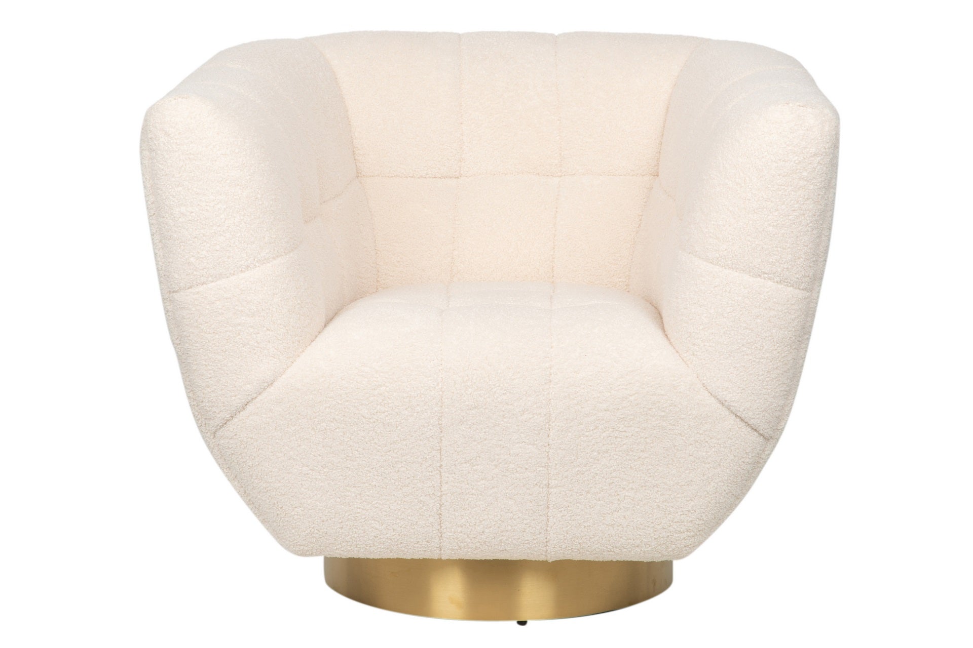 Sillon Acero Inoxidable/boucle Inari 85x75x75 Cm - Sillas y Sillones - Granada Maison