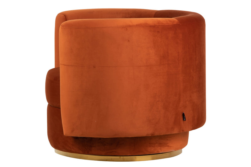 Sillon Giratirio Velvet Fogo 95x81x70 Cm - Sillas y Sillones - Granada Maison