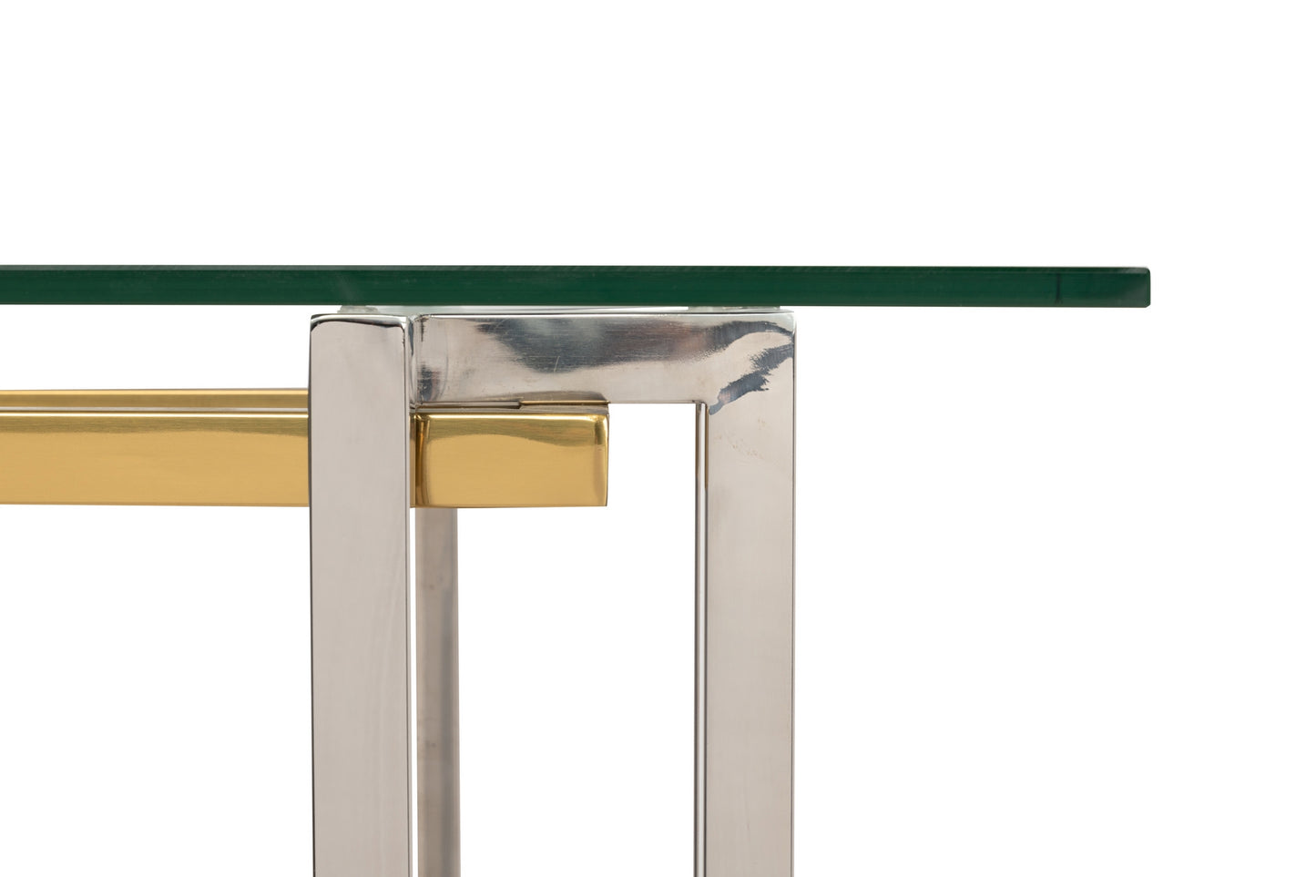 Kazan Ss Steel / Glass Console 120X40X78 Cm