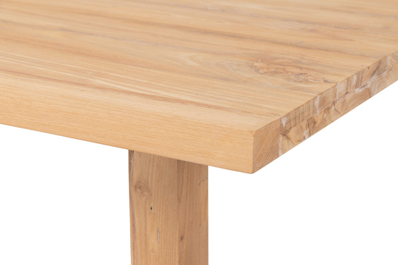 Natural Wood Dining Table 200X120X75 Cm